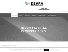 Tablet Screenshot of kevra.fi